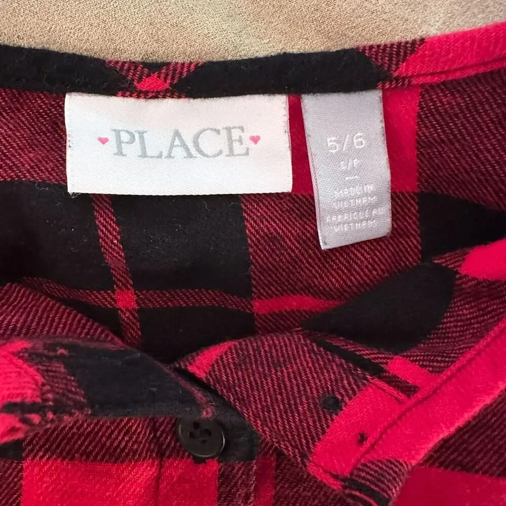 The-children-s-place Red and Black Dress